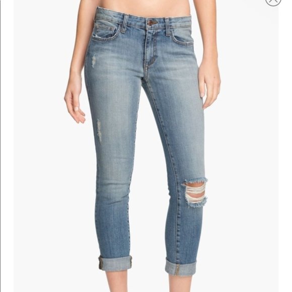 Joe's Skinny Ankle Destructed Jeans in Cooper Sz 26 EUC - Picture 1 of 9